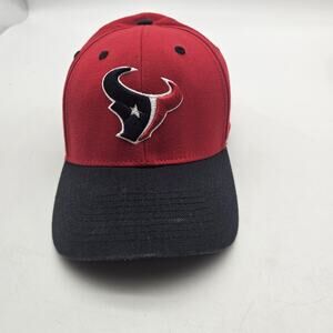 Houston Texans Hat Cap Fitted Mens Medium Red Navy NFL Football 47 Brand